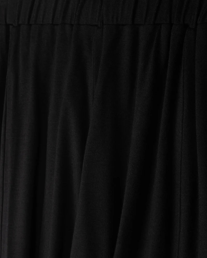 HELLO YELLOW BLACK PANELED SKIRT
