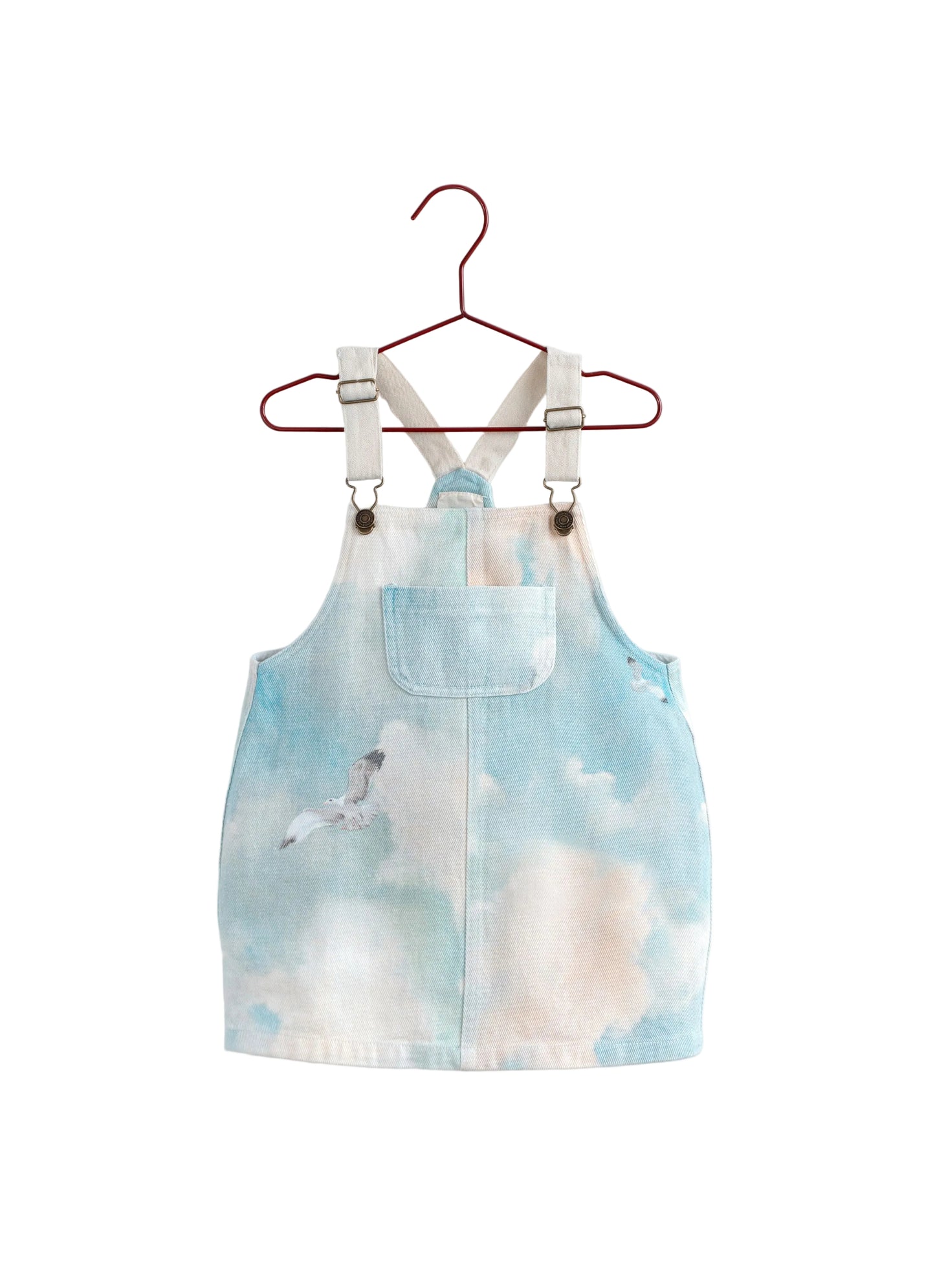 PLEASE MOM DENIM TIE DYE BARREL JUMPER