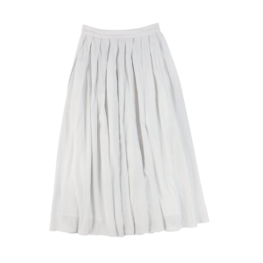 BACE COLLECTION LIGHT GREY PLEATED FLARE SKIRT