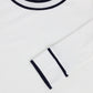 BAMBOO WHITE RIBBED TRIM LS TEE [FINAL SALE]