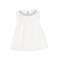 BAMBOO WHITE COLLARED TRIM SS DRESS [FINAL SALE]