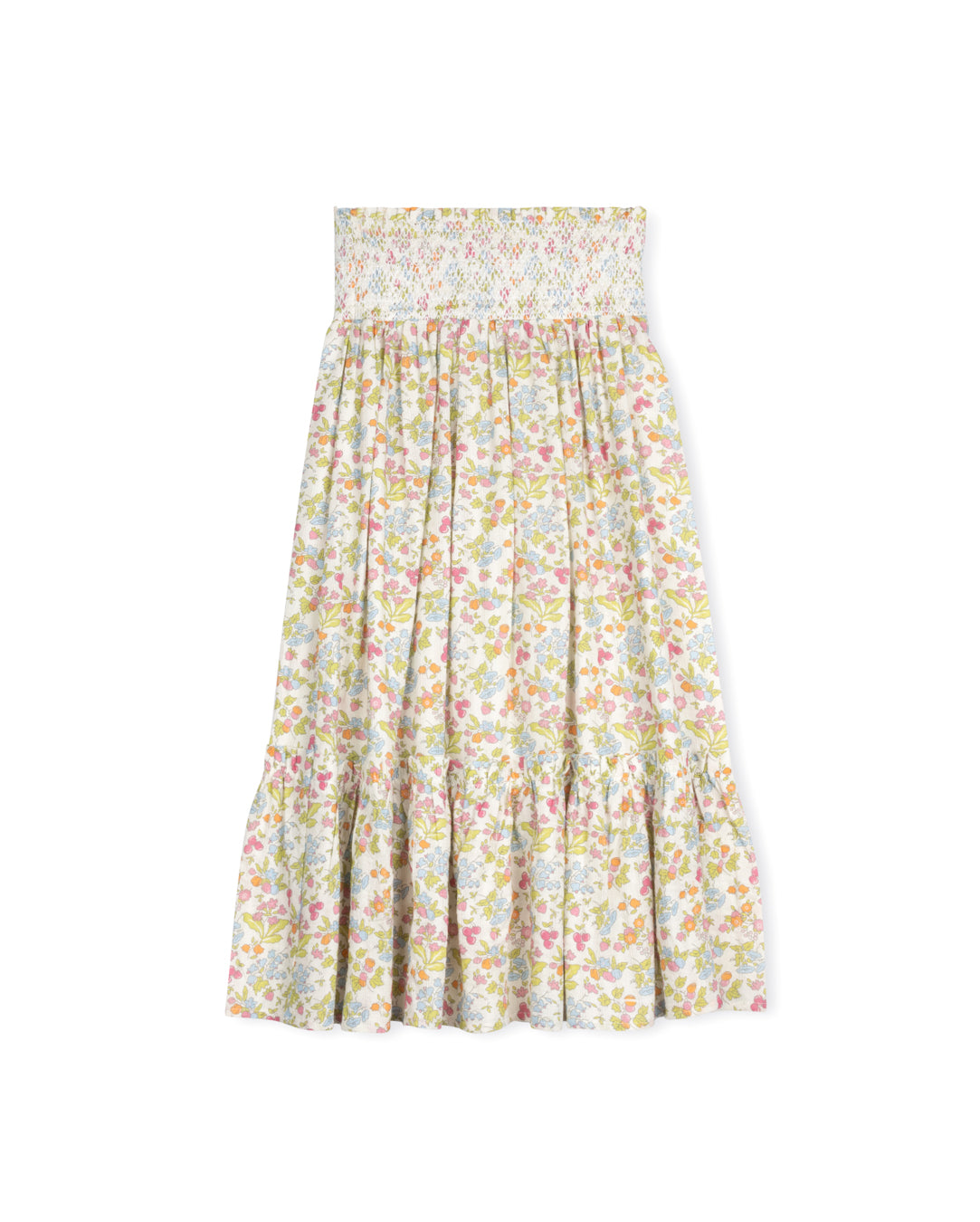 Tiered embroidered outlet skirt