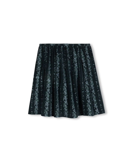 PAPILLON BLUE FADED FLORAL SKIRT