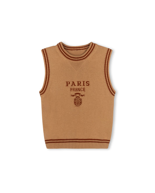 VIBE CAMEL TRIM DETAIL VEST