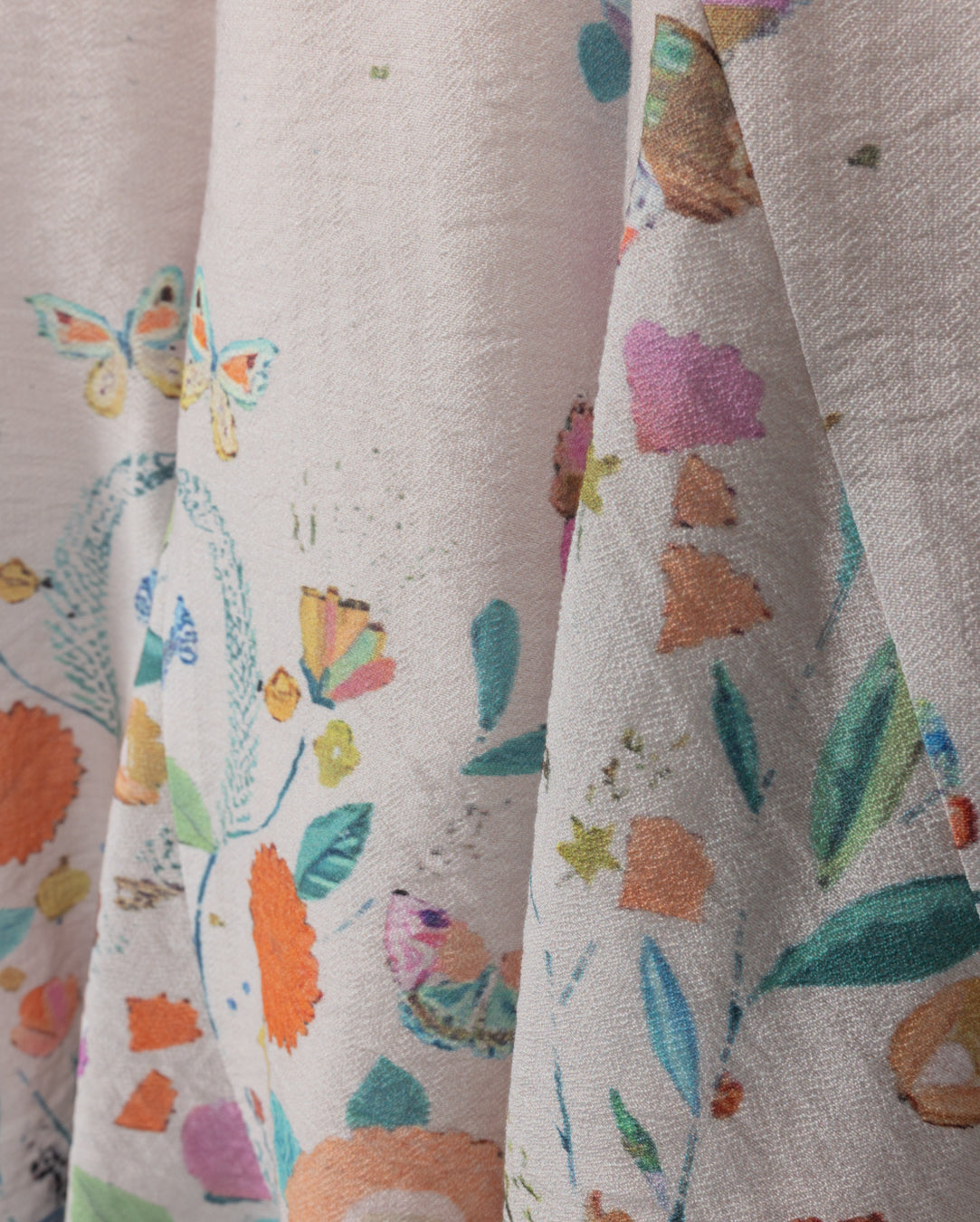 PAPILLON DUSTY PINK FLORAL PANEL DRESS