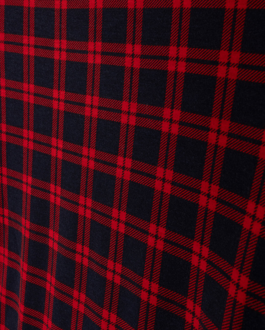 HELLO YELLOW RED PLAID PRINT TURTLENECK