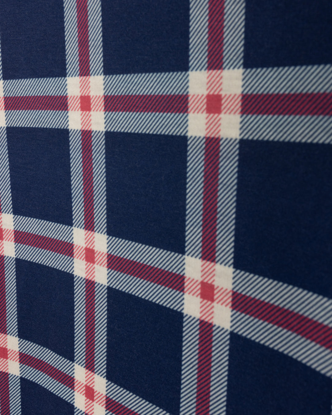 HELLO YELLOW NAVY PLAID PRINT TURTLENECK