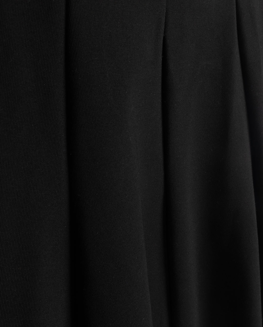 VIBE BLACK PONTI PANELED MIDI SKIRT