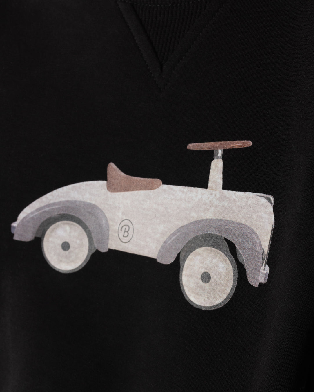 PHIL AND PHOEBE BLACK CAR PATCH SWEATSHIRT SET
