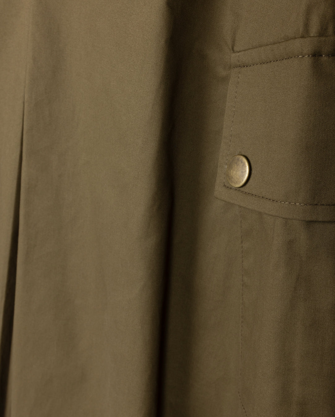 VIBE OLIVE GREEN FRONT KICK PLEAT POCKET SKIRT
