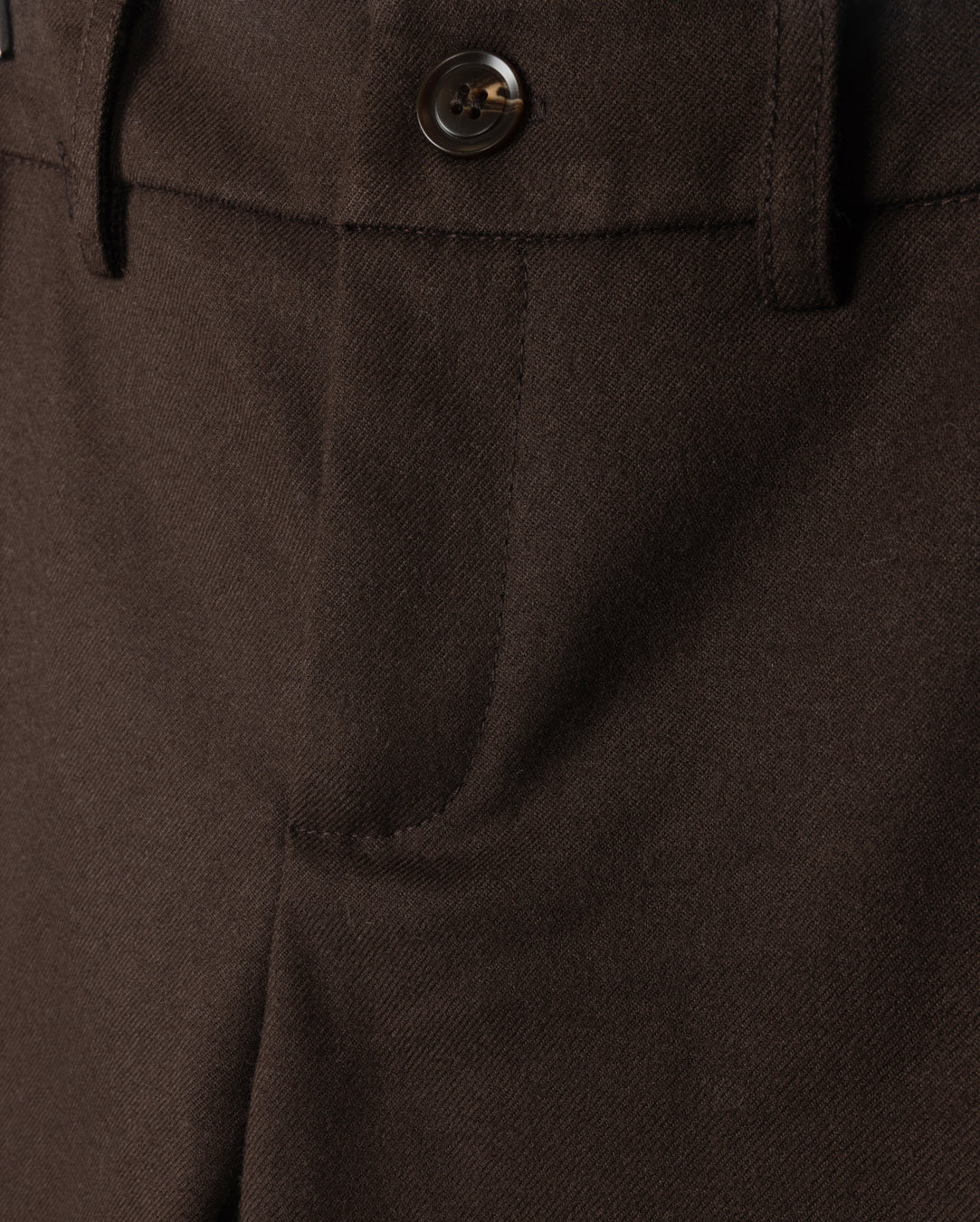 HARPER JAMES BROWN WOOL SLIM PANTS