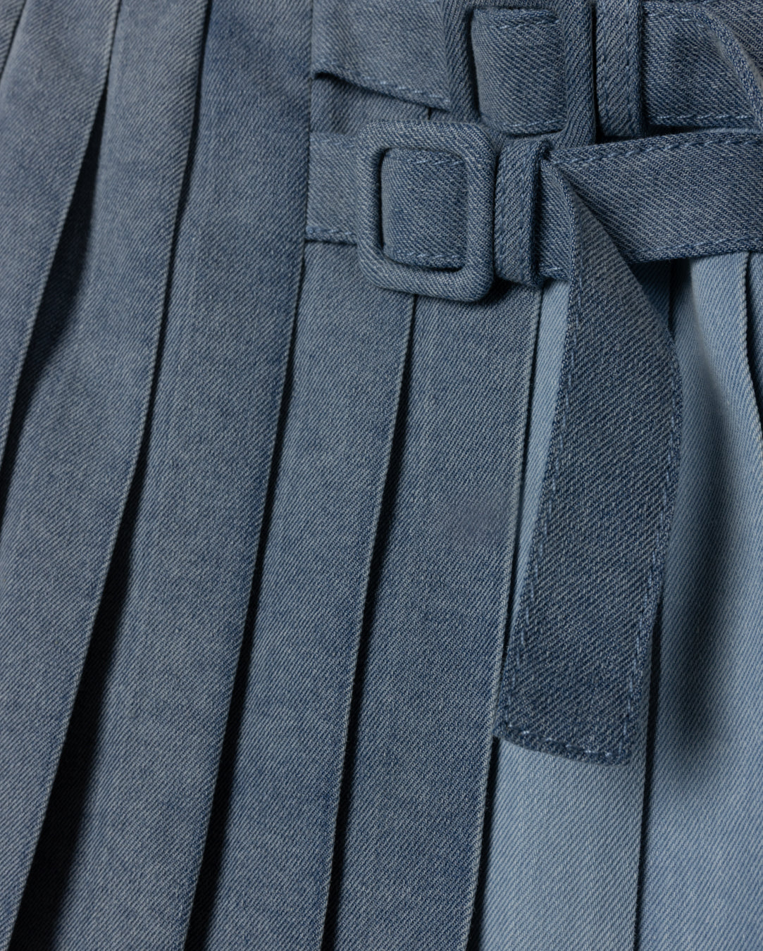 CABANA DENIM COMBO BUCKLE SKIRT