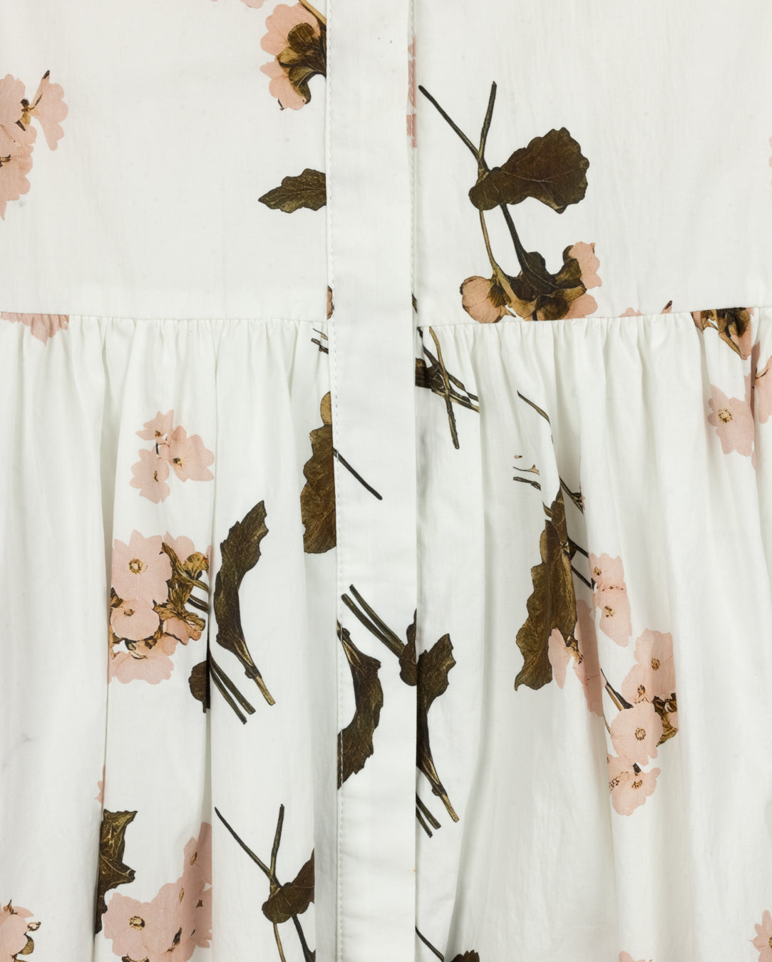 MINIMAL WHITE/PALE PINK FLORAL JUMPER