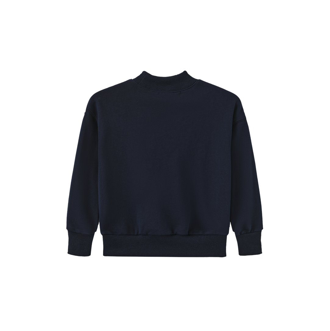 PHIL AND PHOEBE NAVY LOGO SWEATSHIRT
