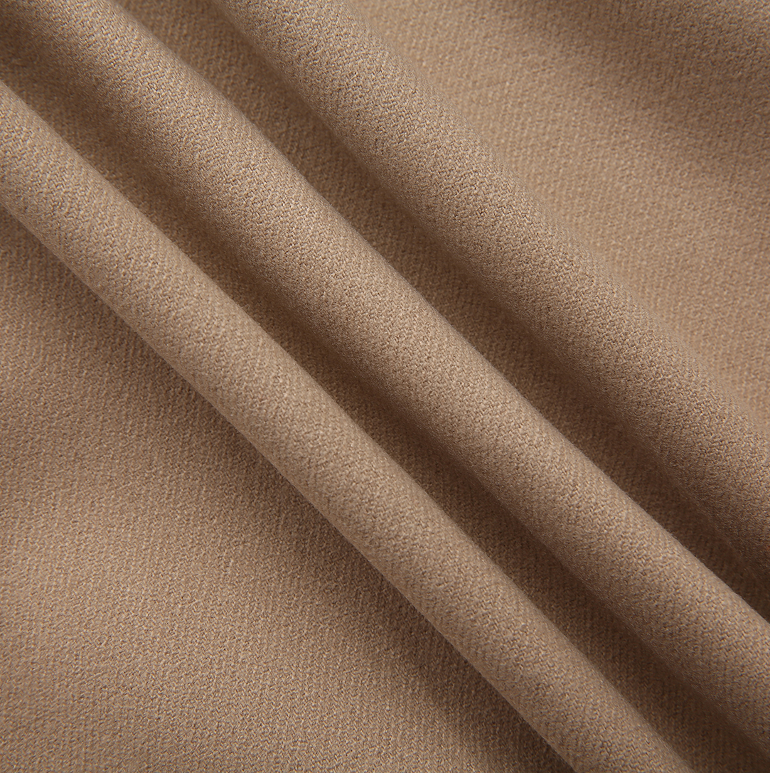 MALLORY AND MERLOT MOCHA WOOL MIDI SKIRT