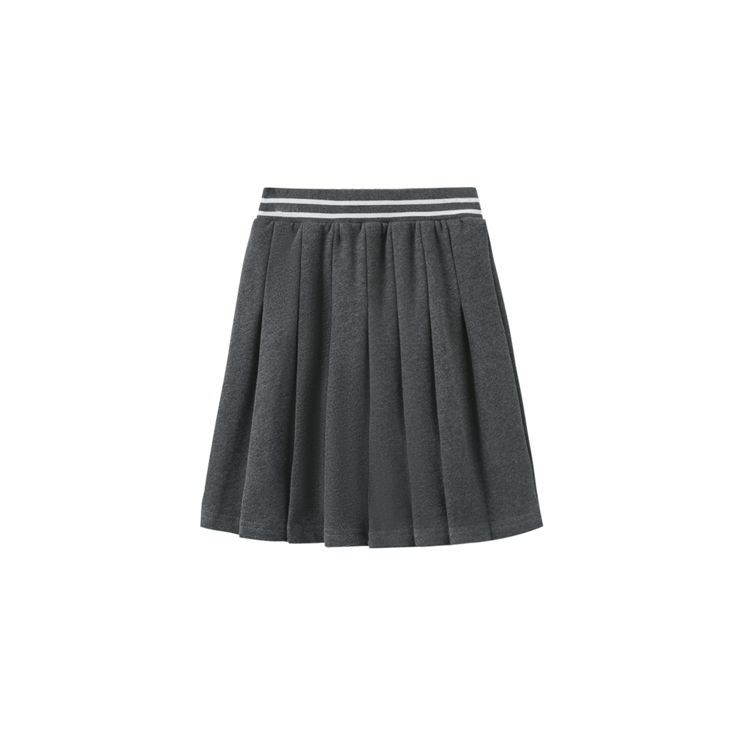 PHIL AND PHOEBE GREY CREST PLEATED SKIRT