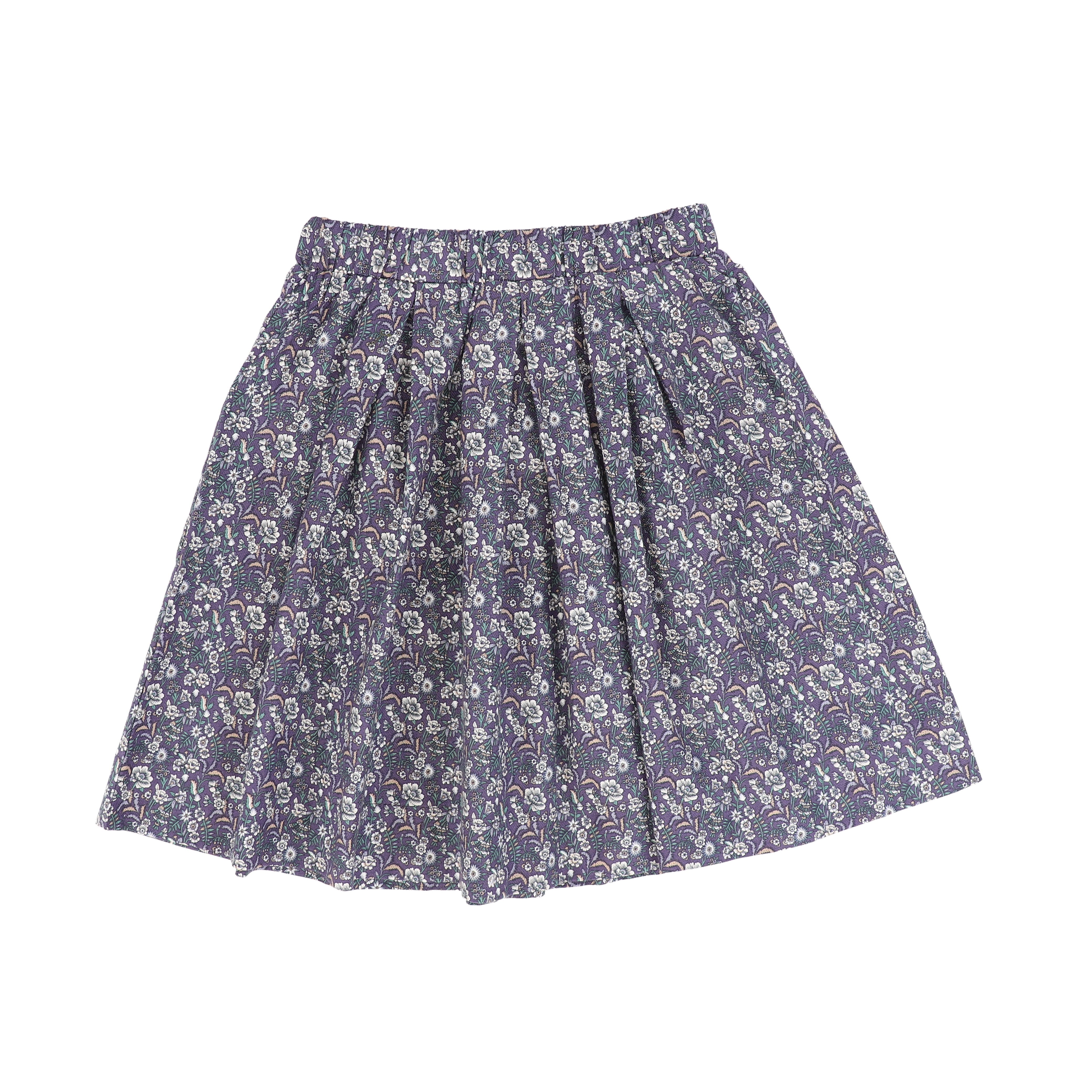 ONE CHILD BLUE FLORAL FLARE SKIRT [Final Sale] – Luibelle