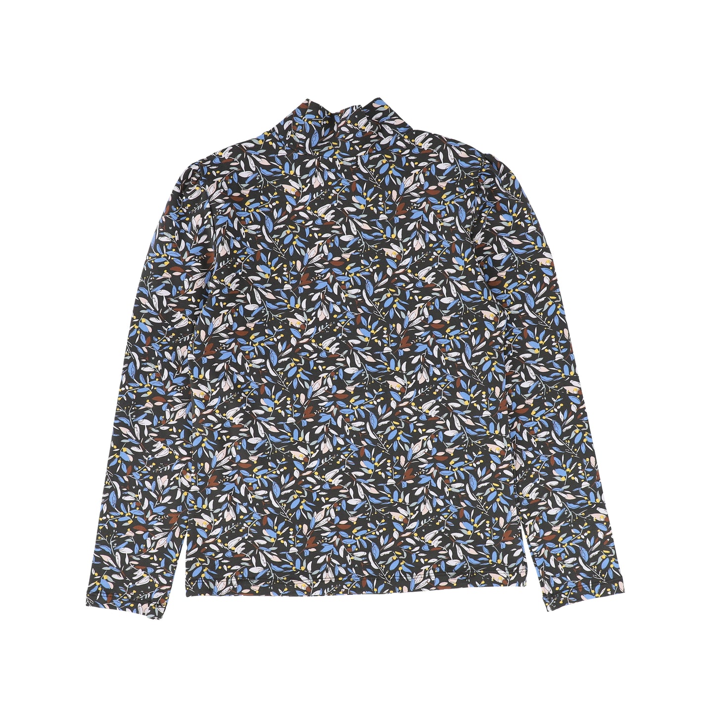 ONE CHILD NAVY FLORAL TURTLENECK