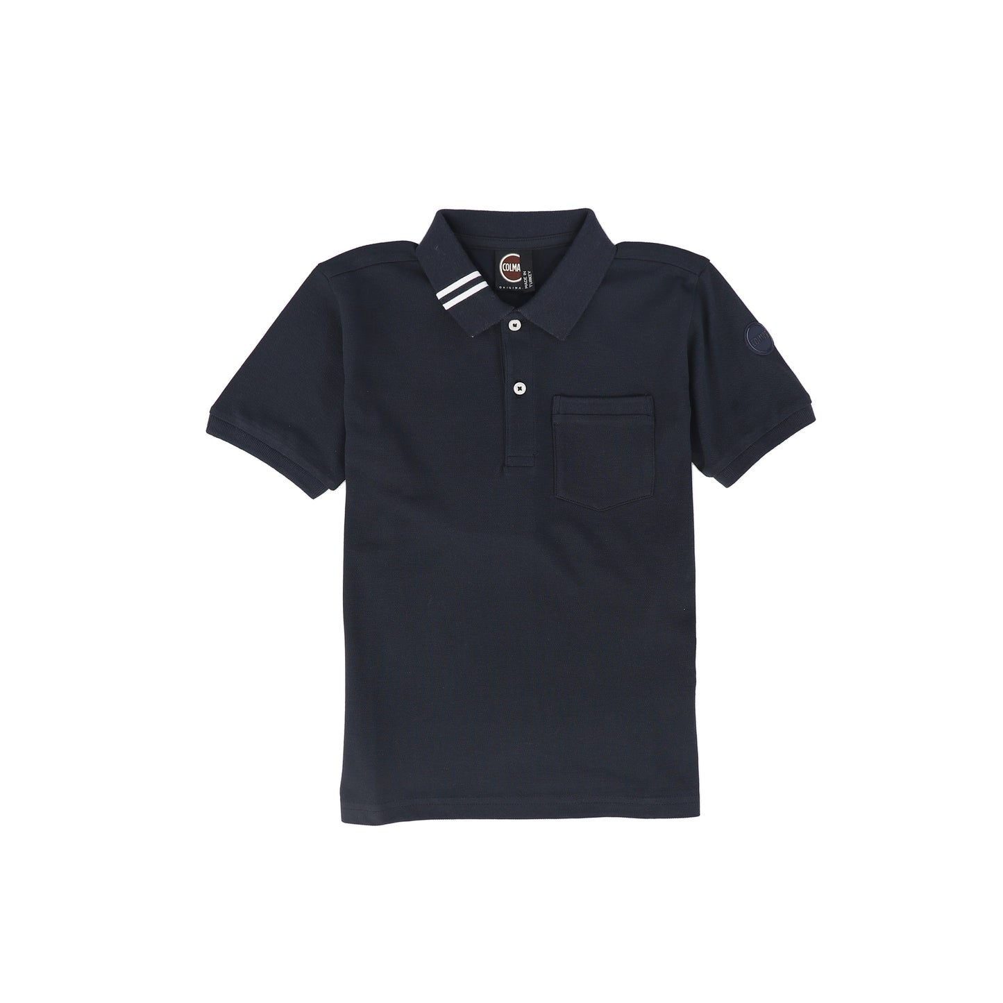 COLMAR NAVY BLUE CONTRAST COLLAR POCKET POLO T-SHIRT
