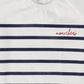 BAMBOO WHITE STRIPED SS TEE [FINAL SALE]