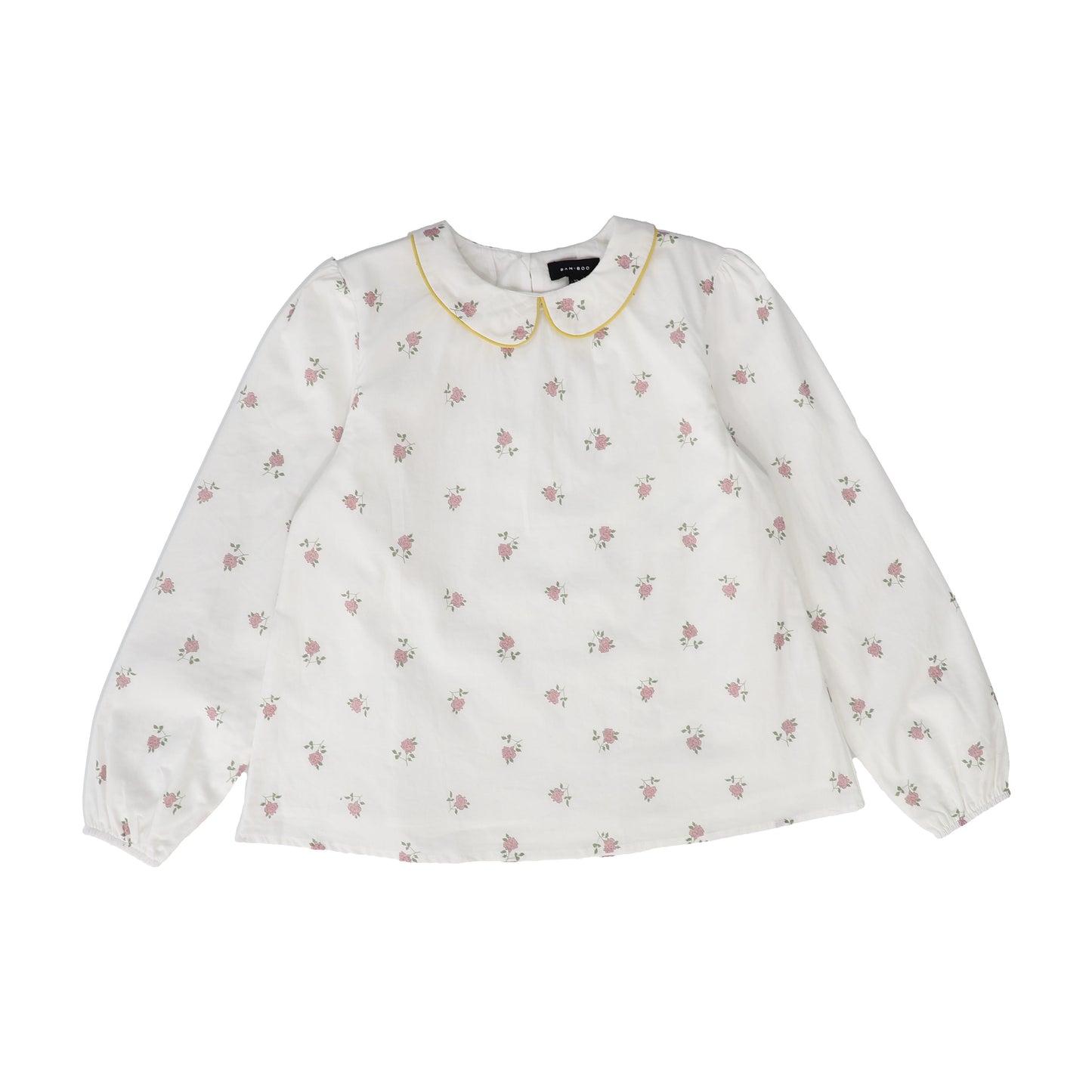 BAMBOO FLORAL SMALL PRINT LS TOP [FINAL SALE]