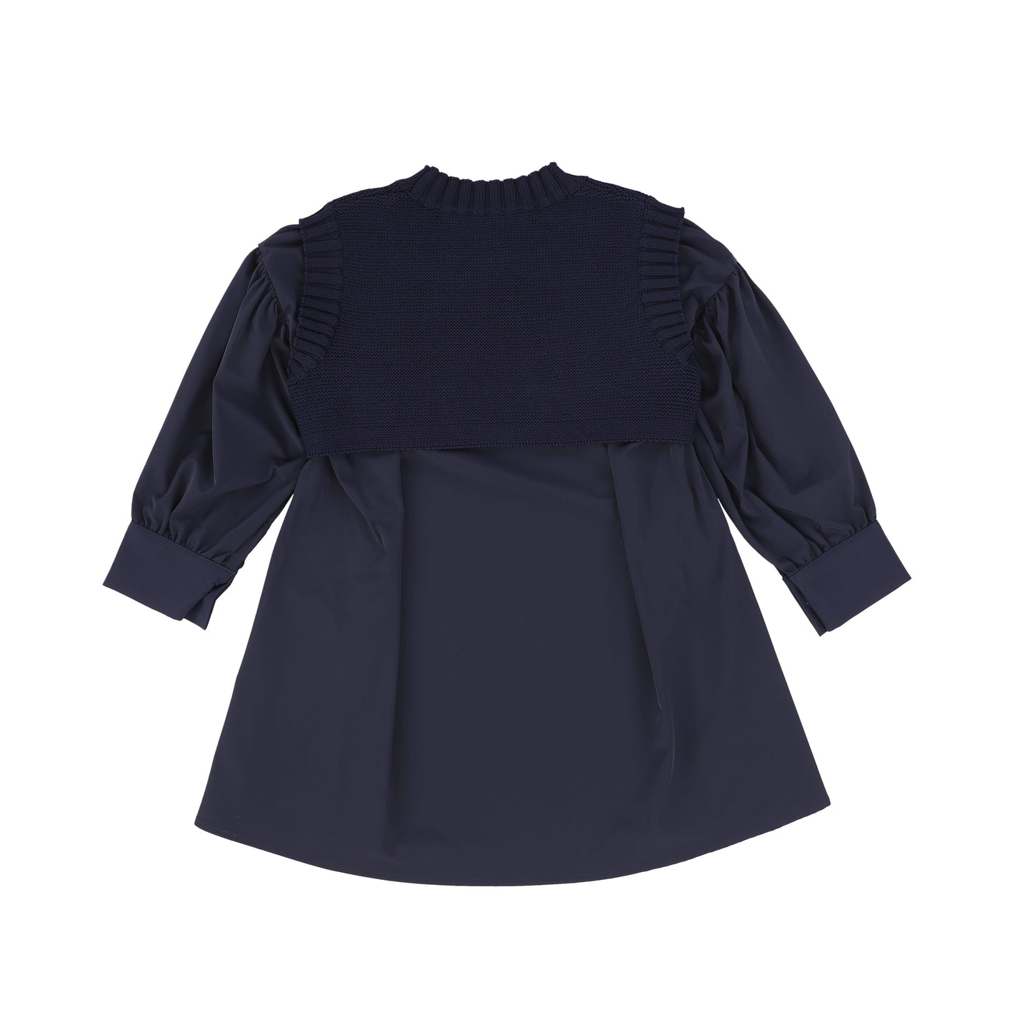 PAPILLON NAVY SWEATER OVERLAY DRESS