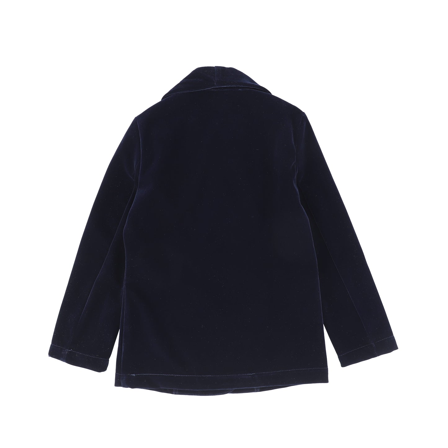 ONE CHILD NAVY VELVET EMBLEM BLAZER