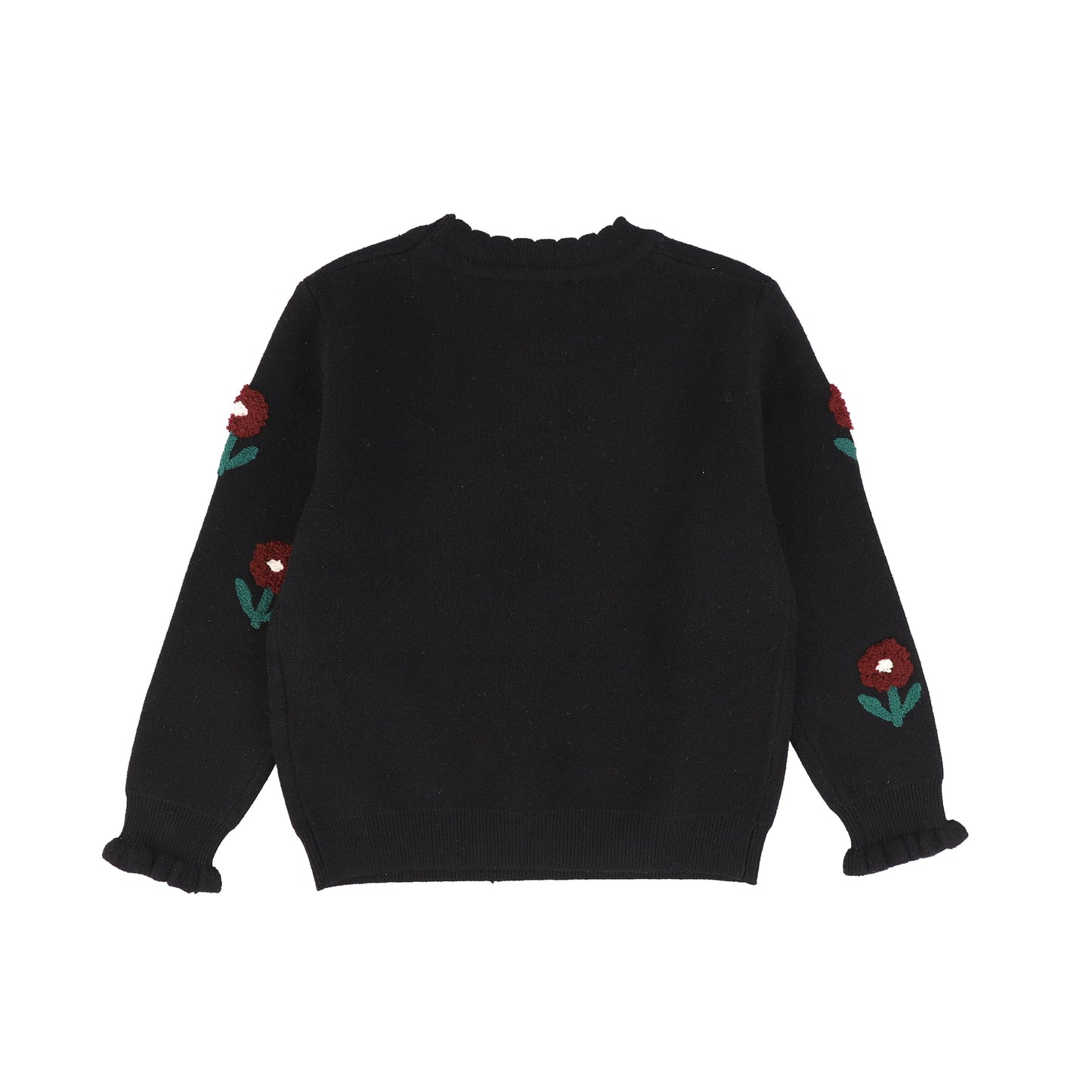 PAPILLON BLACK FLOWER SWEATER