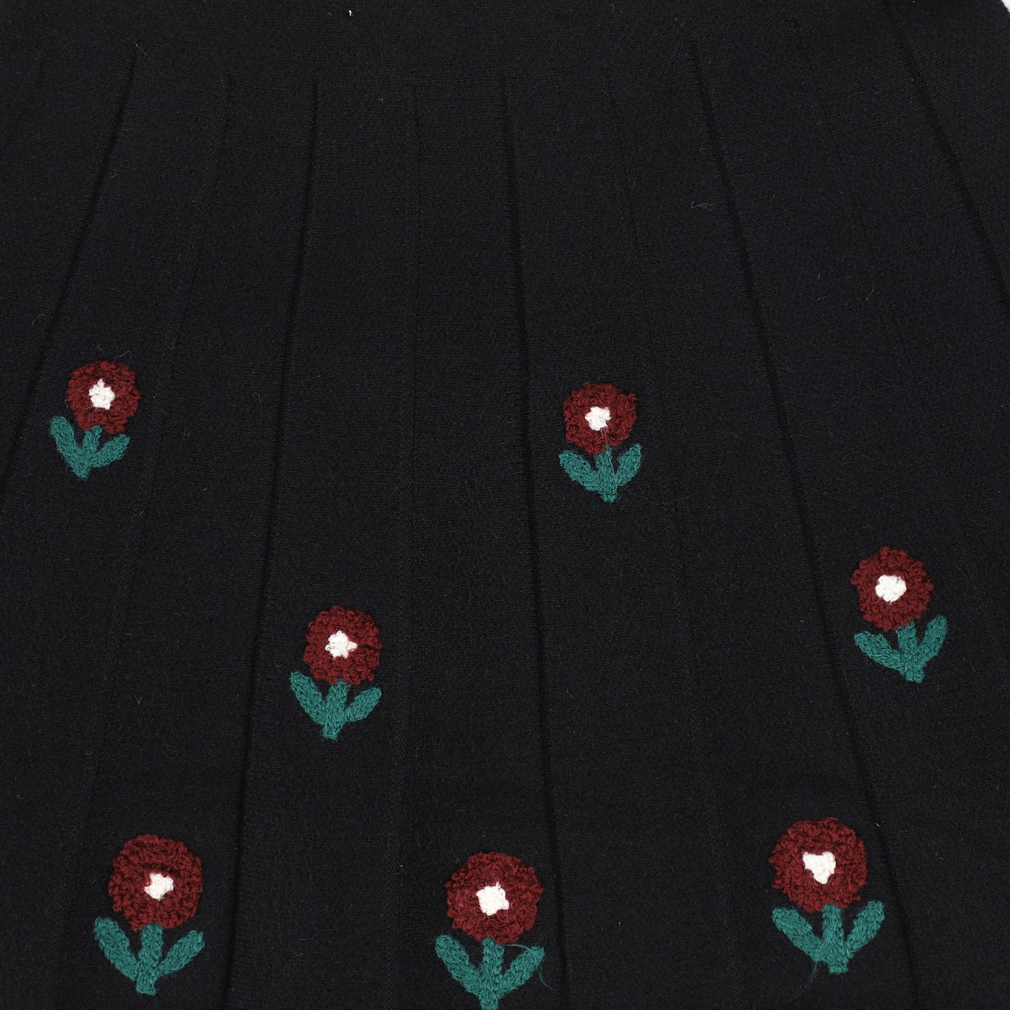 PAPILLON BLACK FLOWER SKIRT