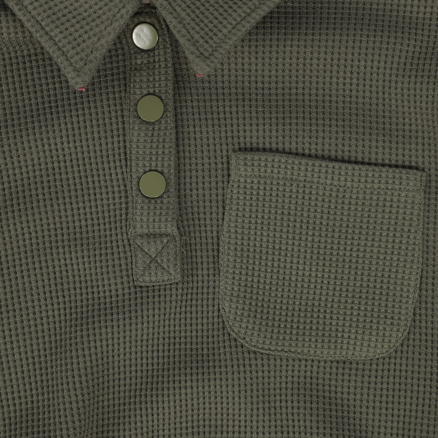 PHIL AND PHOEBE HUNTER GREEN COLLAR TOP