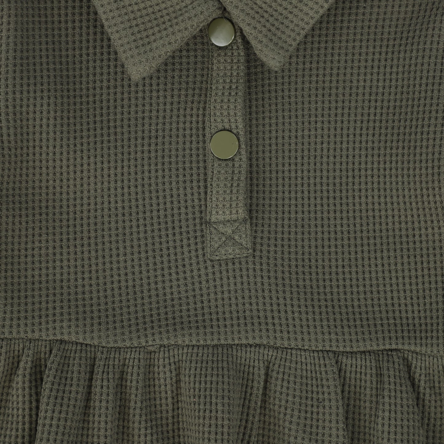 PHIL AND PHOEBE HUNTER GREEN WAISTED COLLAR DRESS