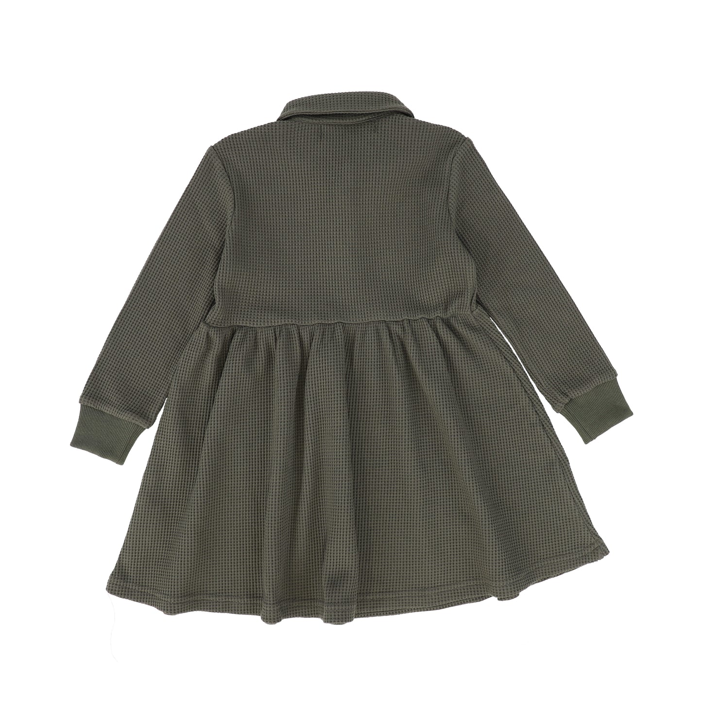 PHIL AND PHOEBE HUNTER GREEN WAISTED COLLAR DRESS