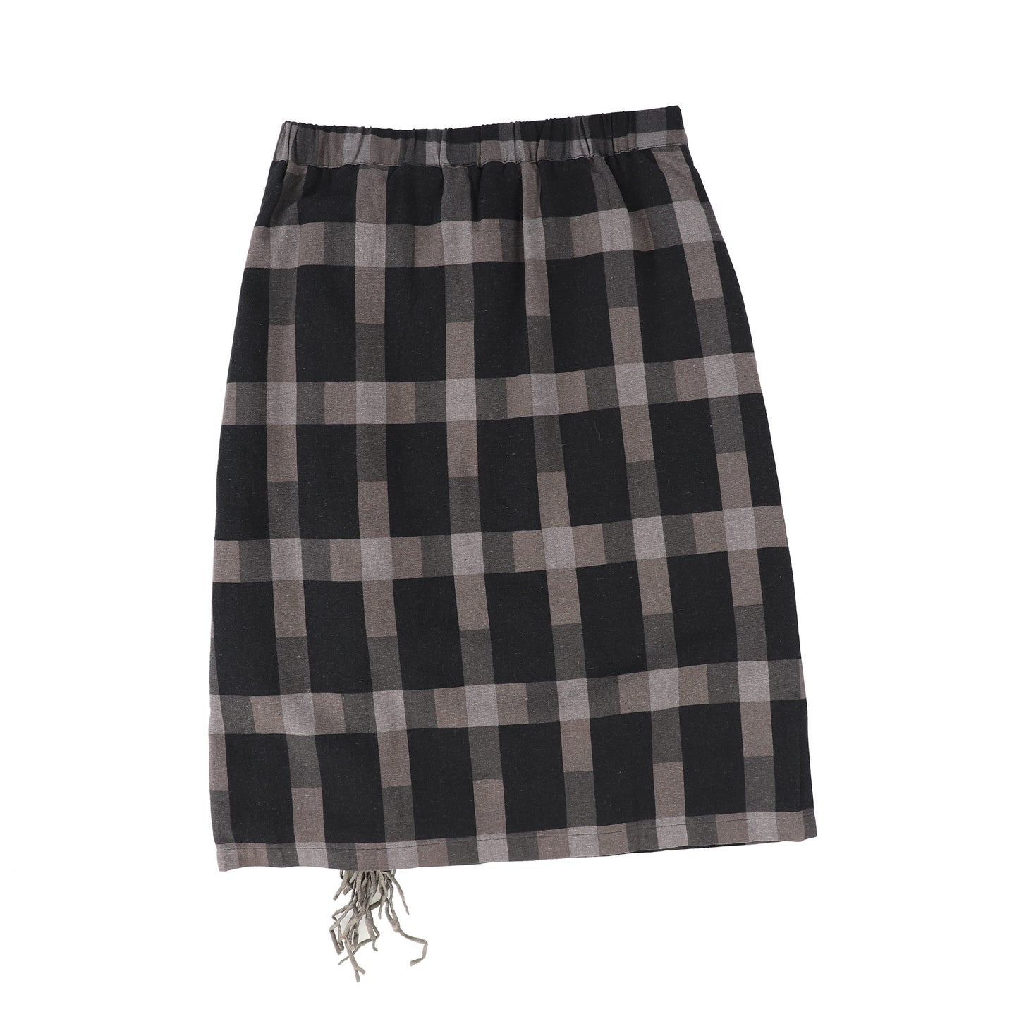 ONE CHILD BLACK GREY PLAID SKIRT