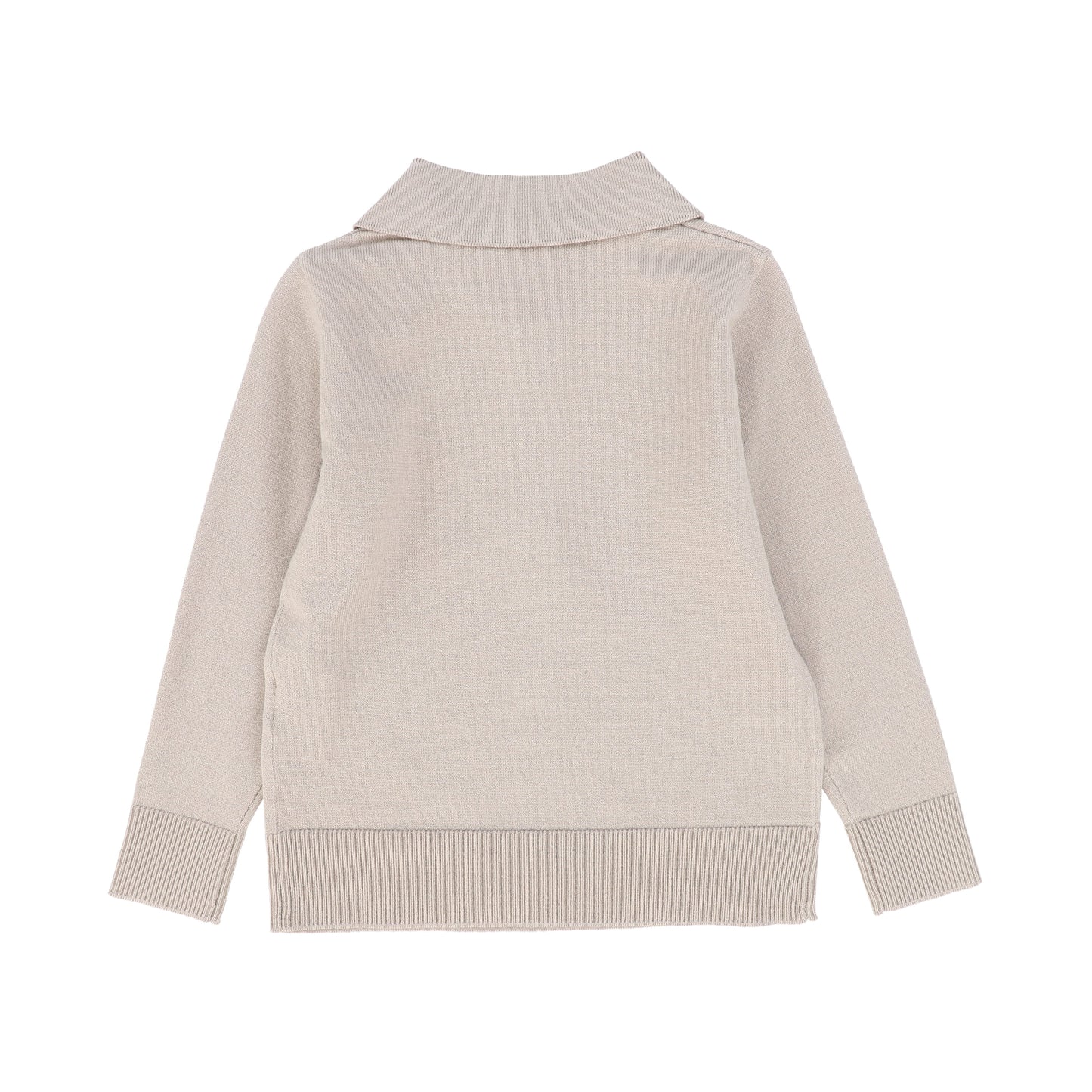 ONE CHILD OATMEAL KNIT COLLAR SHIRT