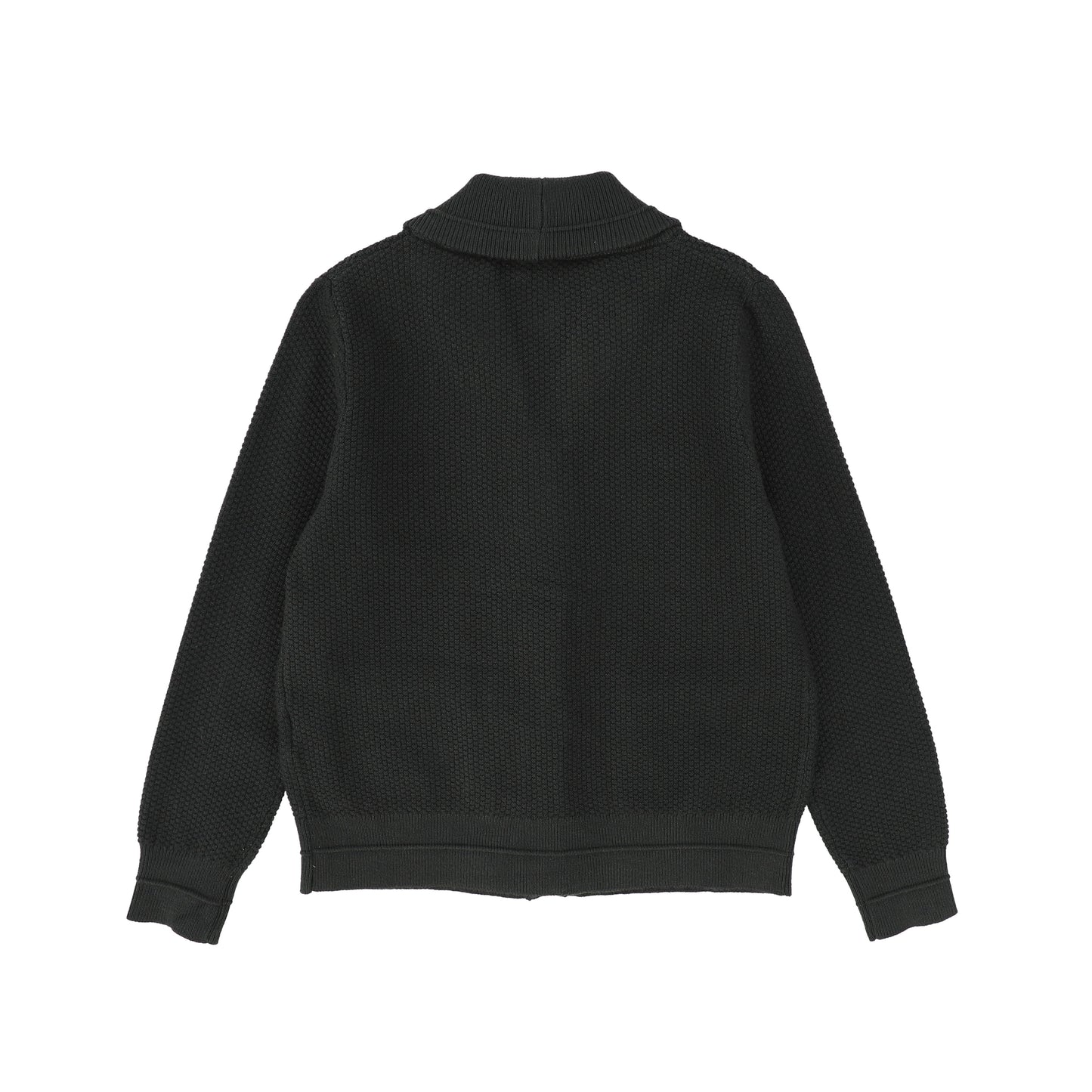ONE CHILD HUNTER GREEN TEXTURED POCKET CARDIGAN
