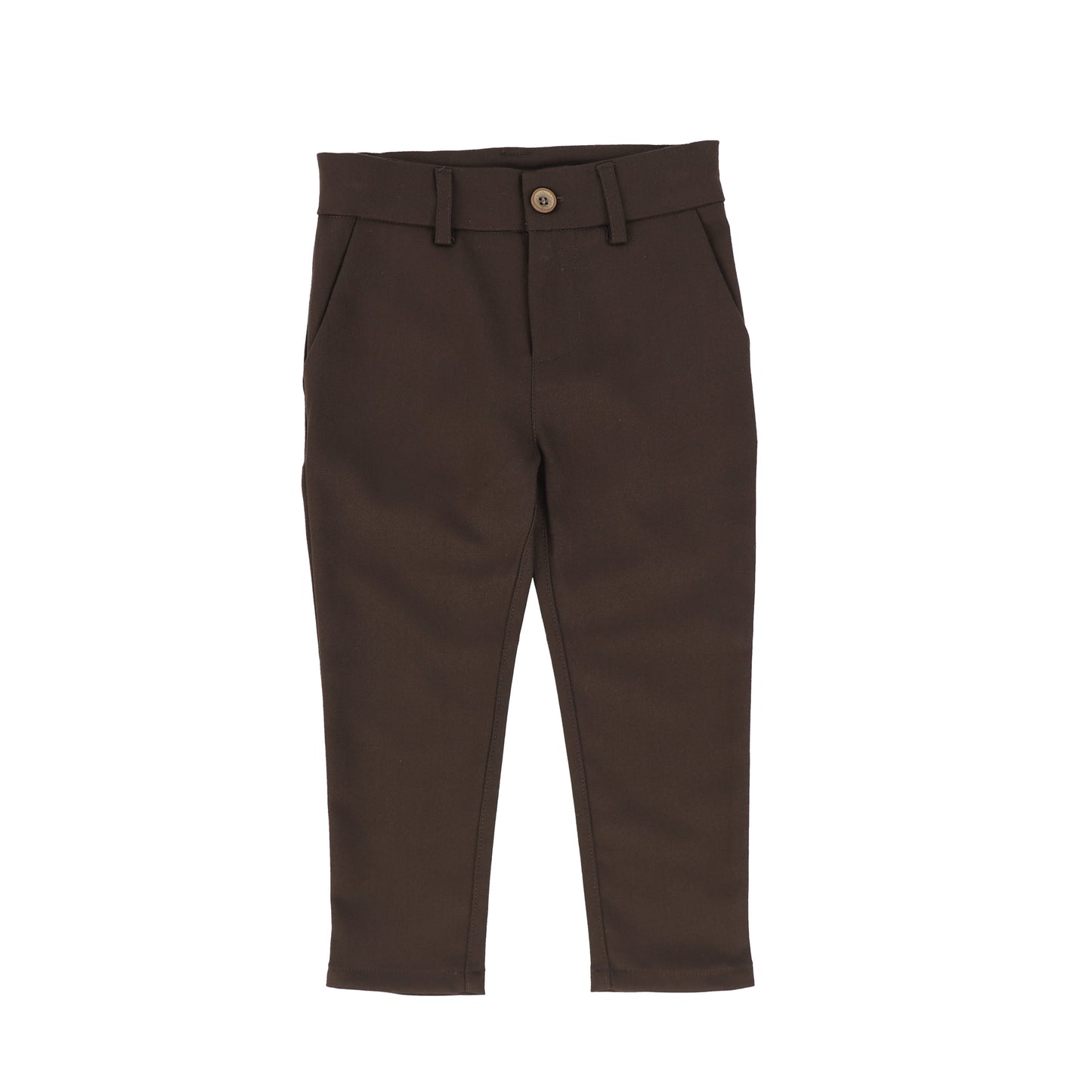 ONE CHILD BROWN SLIM FIT PANTS