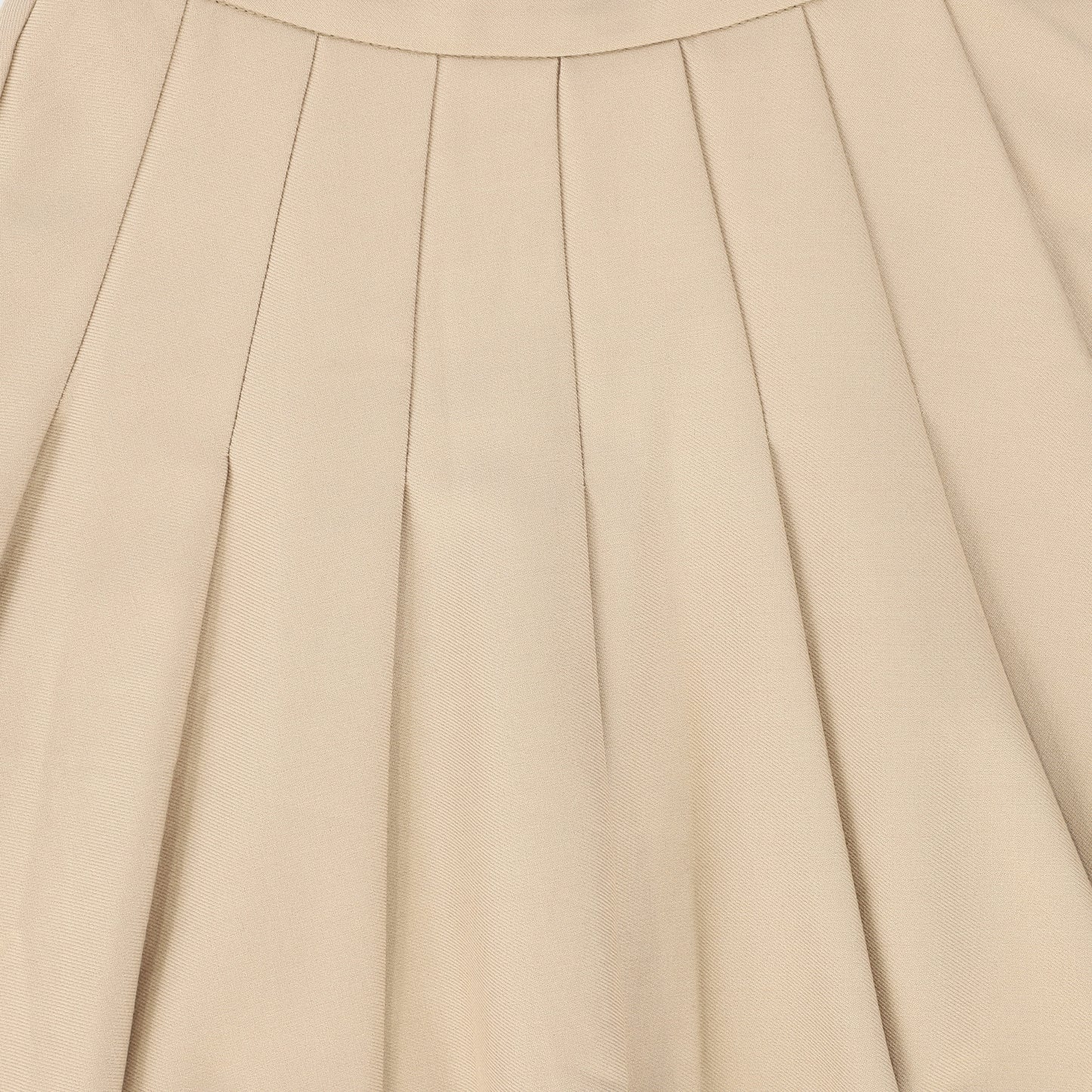 ONE CHILD TAUPE PLEATED SKIRT