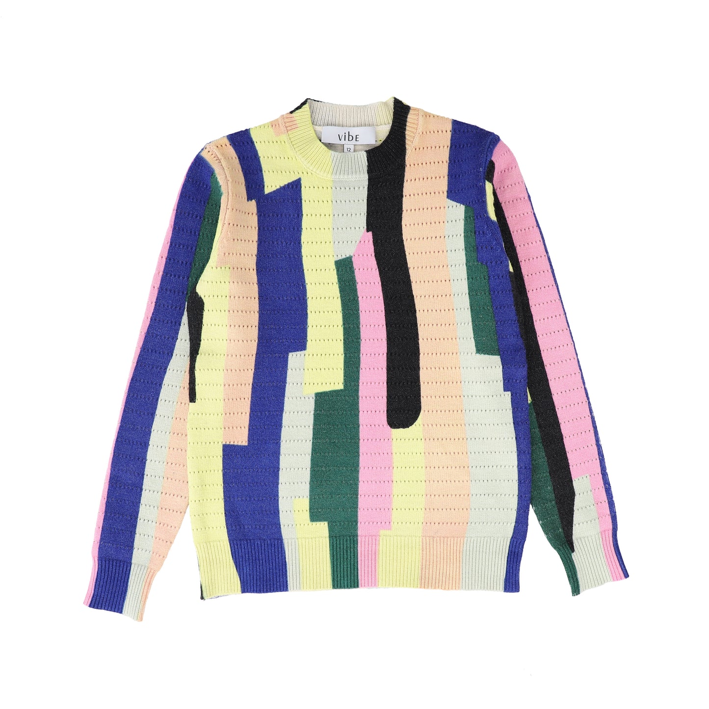 VIBE MULTI COLOR DESIGN SWEATER