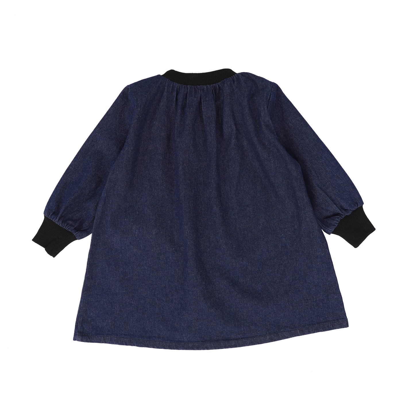 PHIL AND PHOEBE DENIM BLACK CUFF SWING DRESS