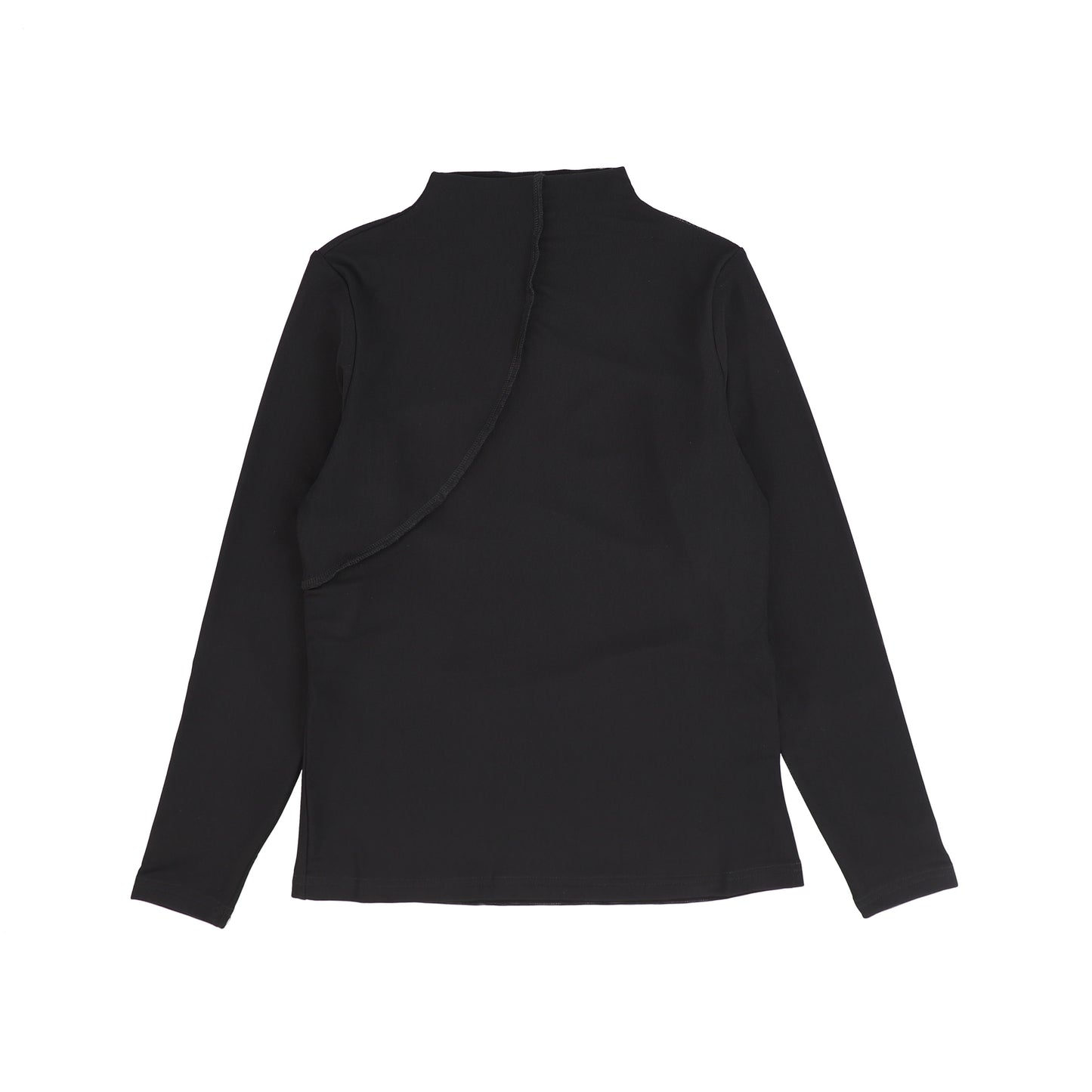 MALLORY AND MERLOT BLACK STITCHED DESIGN TURTLENECK