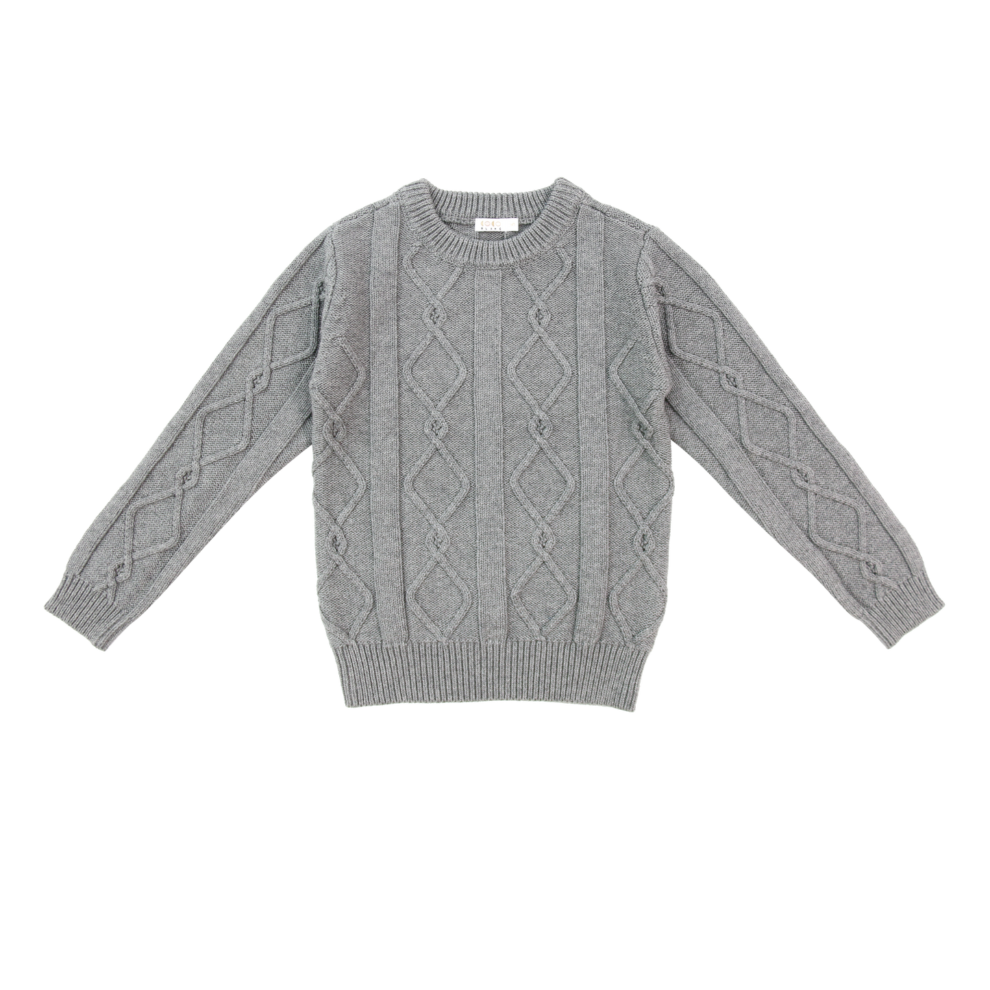 COCO BLANC GREY DIAMOND CREW SWEATER