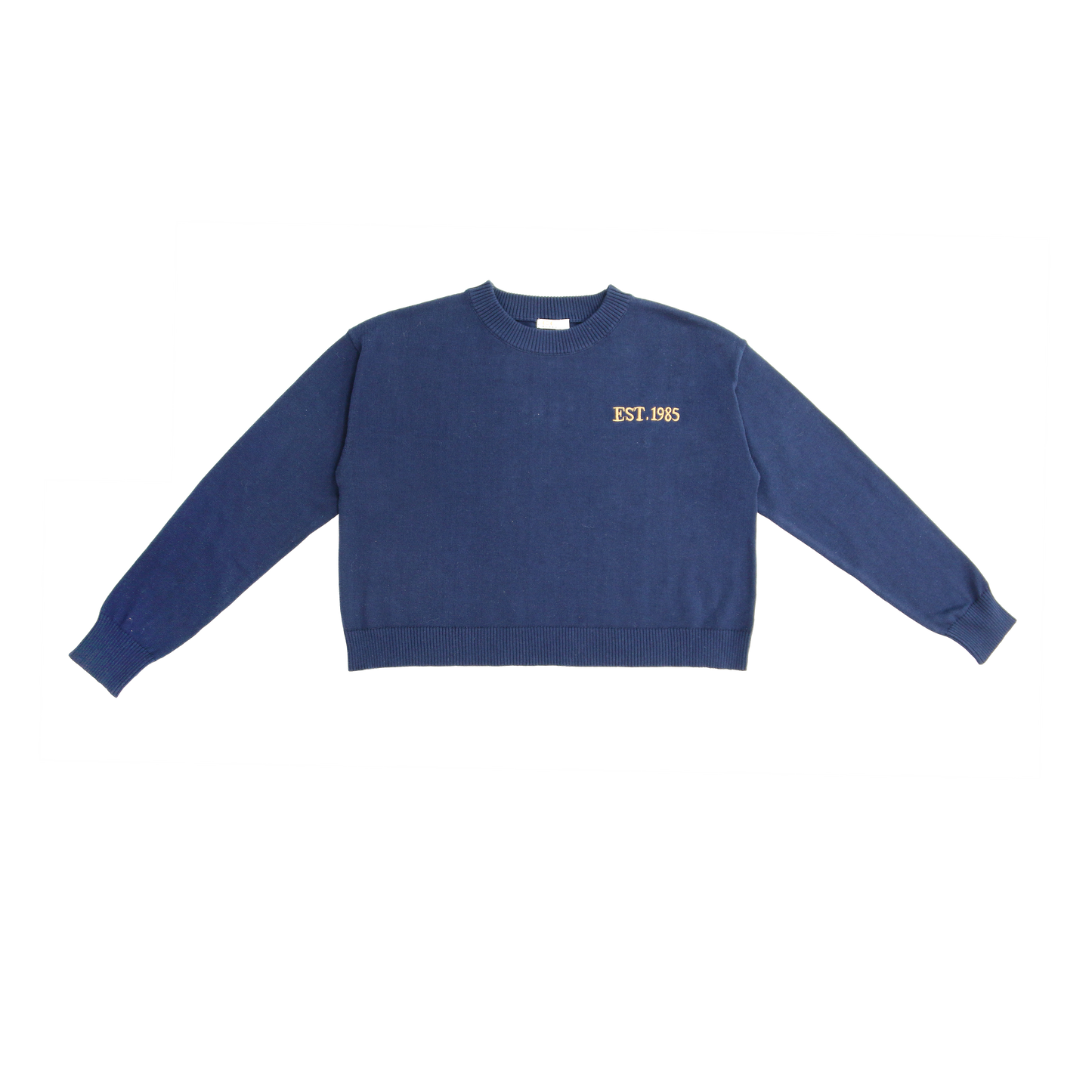 COCO BLANC NAVY BOXY SWEATER