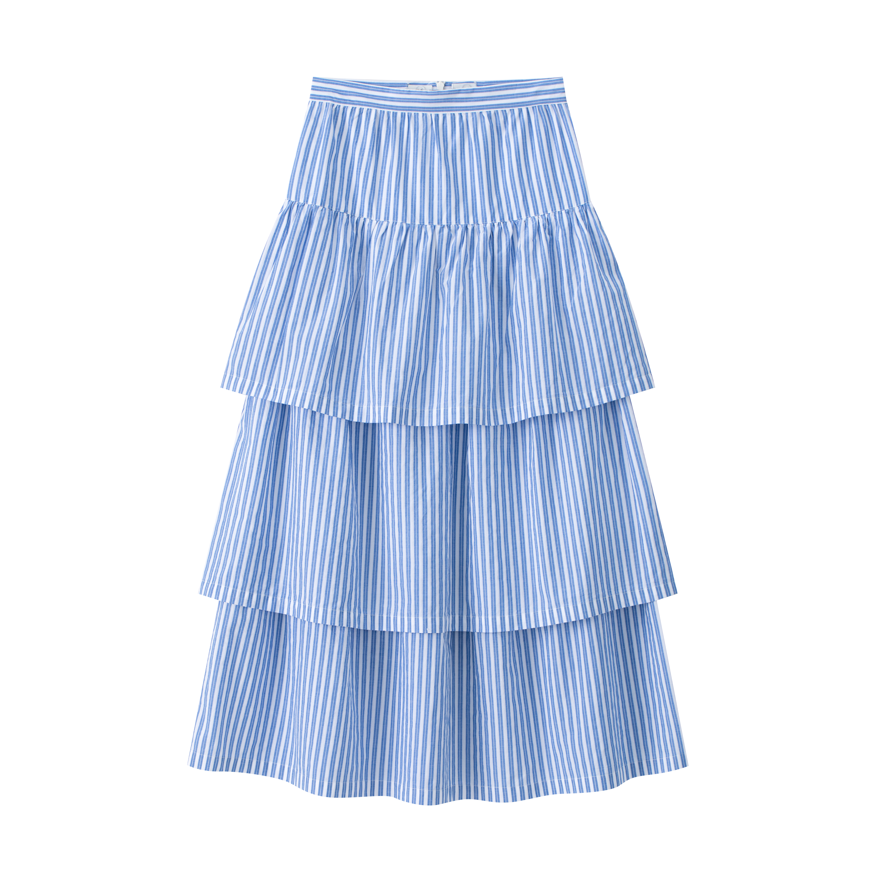 COCO BLANC BLUE STRIPE LAYERED SKIRT [FINAL SALE] – Luibelle