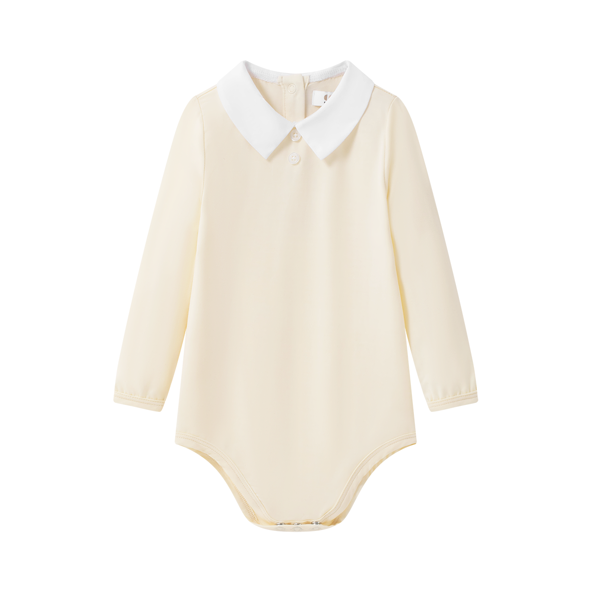 COCO BLANC CREAM PETER PAN COLLAR ONESIE