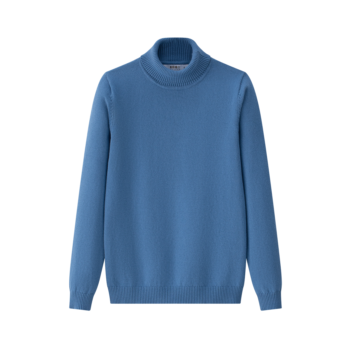 COCO BLANC MUTED BLUE KNIT TURTLENECK