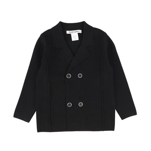 HARPER JAMES BLACK KNIT BLAZER