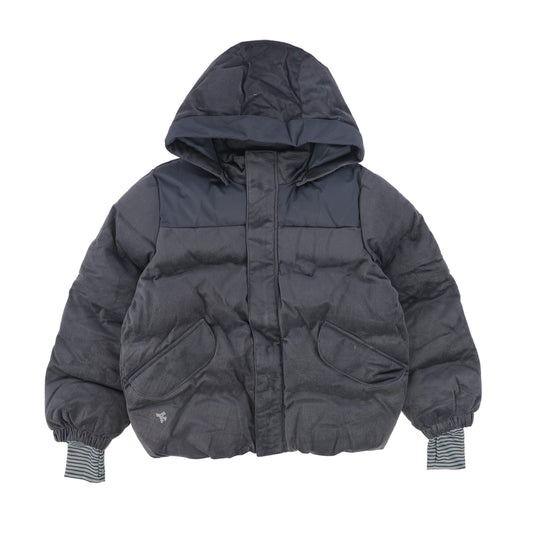 WHEAT NAVY CORDUROY PUFFER COAT