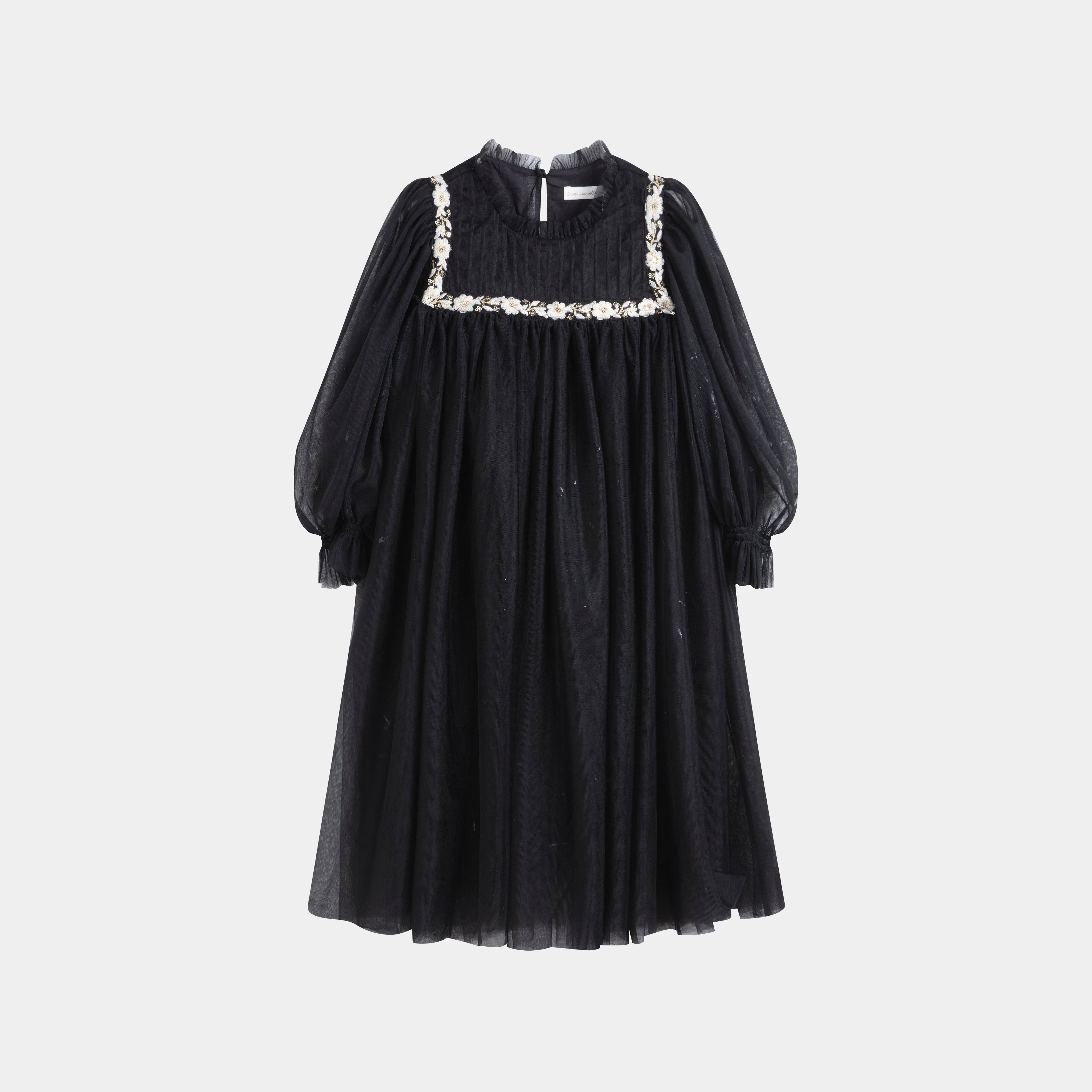 black & white cerrado sky tulle dress High Waisted Trim Crafted from 100% organic Little Girls Tween Diva Size:3XL_34-36 Promotion_SpringRefreshSP26