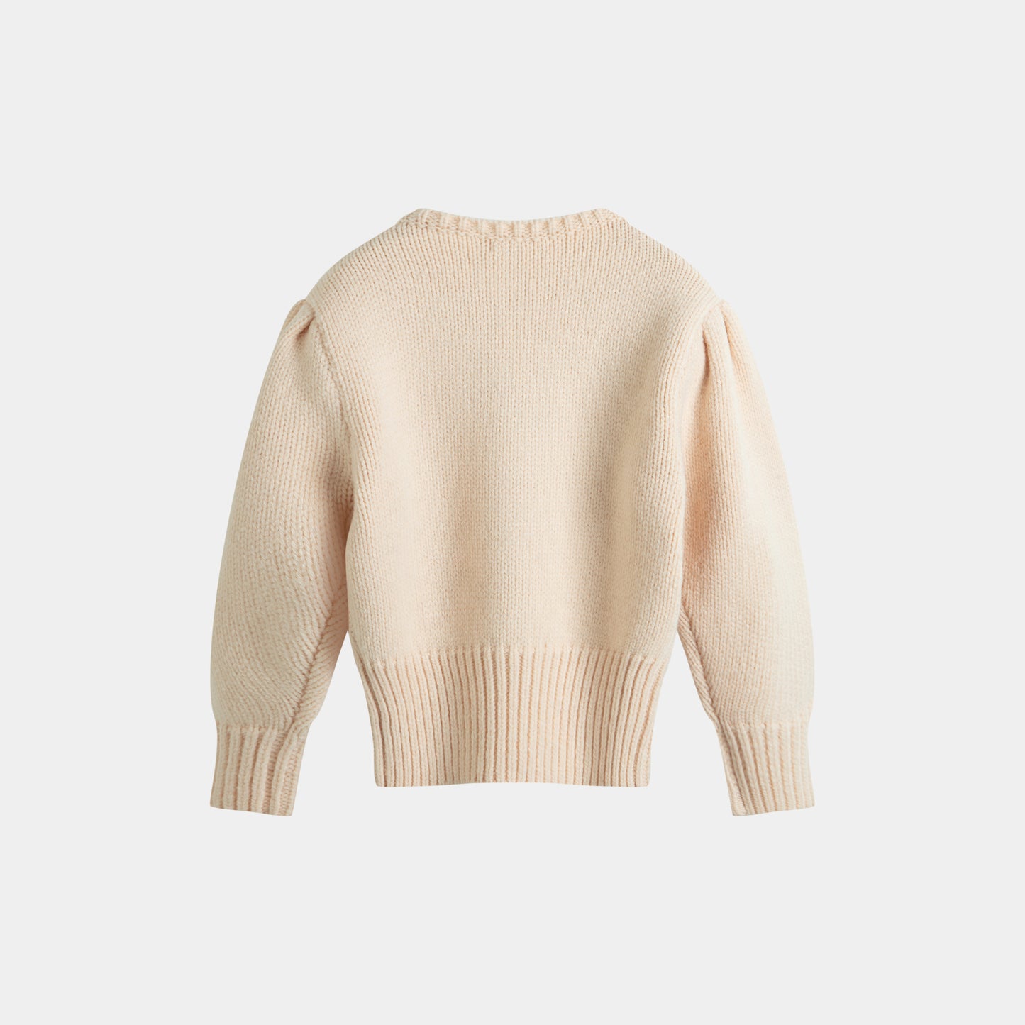 CERA UNA VOLTA BEIGE FLOWER PRINT KNIT SWEATER