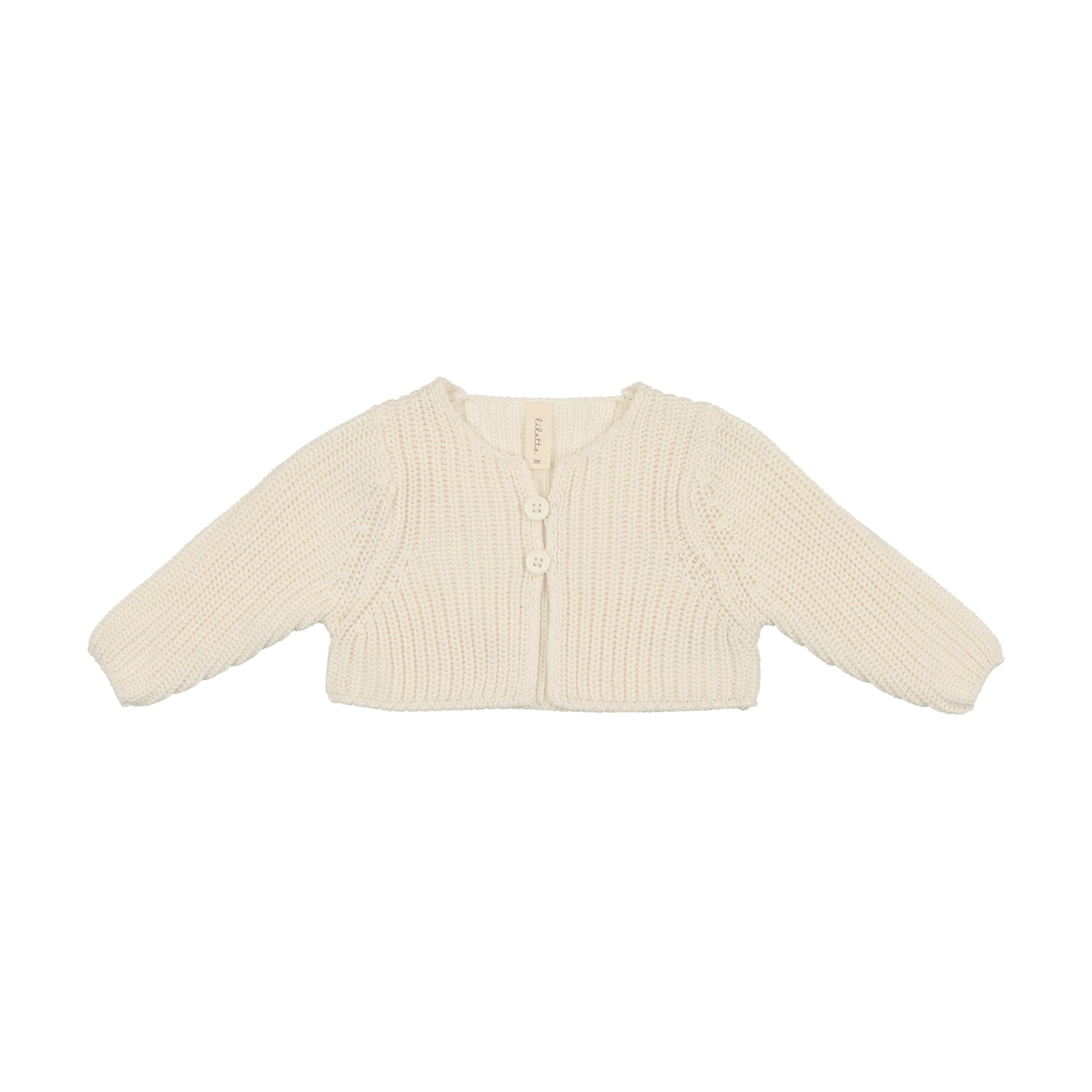 LILETTE CREAM BOY CHUNKY KNIT SHRUG